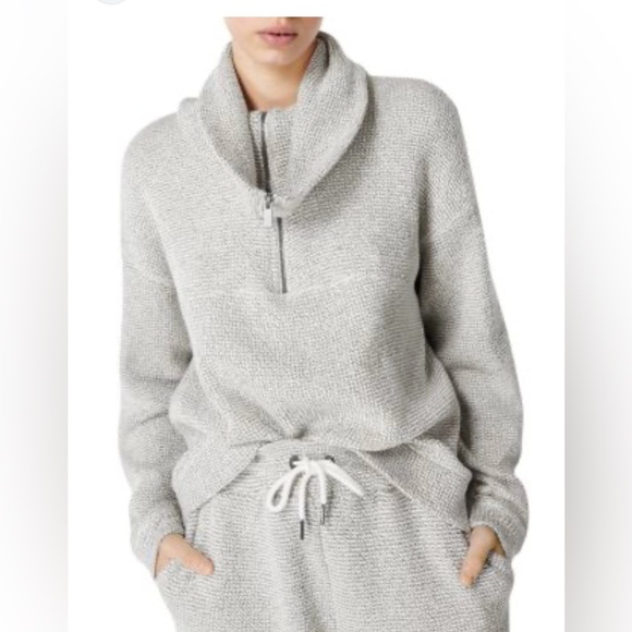 Sweaty Betty Restful Boucle Half Zip Sweatshirt - Picture 3 of 8